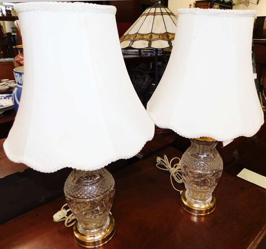 Pair Waterford Lamps (1 of 4)