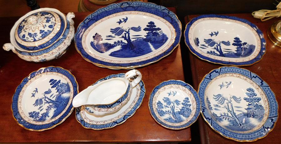 10 Pc English Booths China " Real Old Willow" (1 of 6)