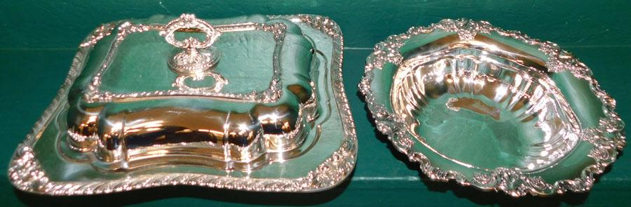 Silver Plated Entrée Cover Dish & Bowl (1 of 6)