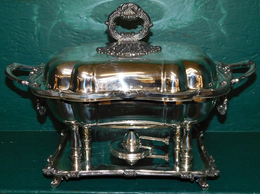 Silver Plate Chafing Dish (1 of 6)