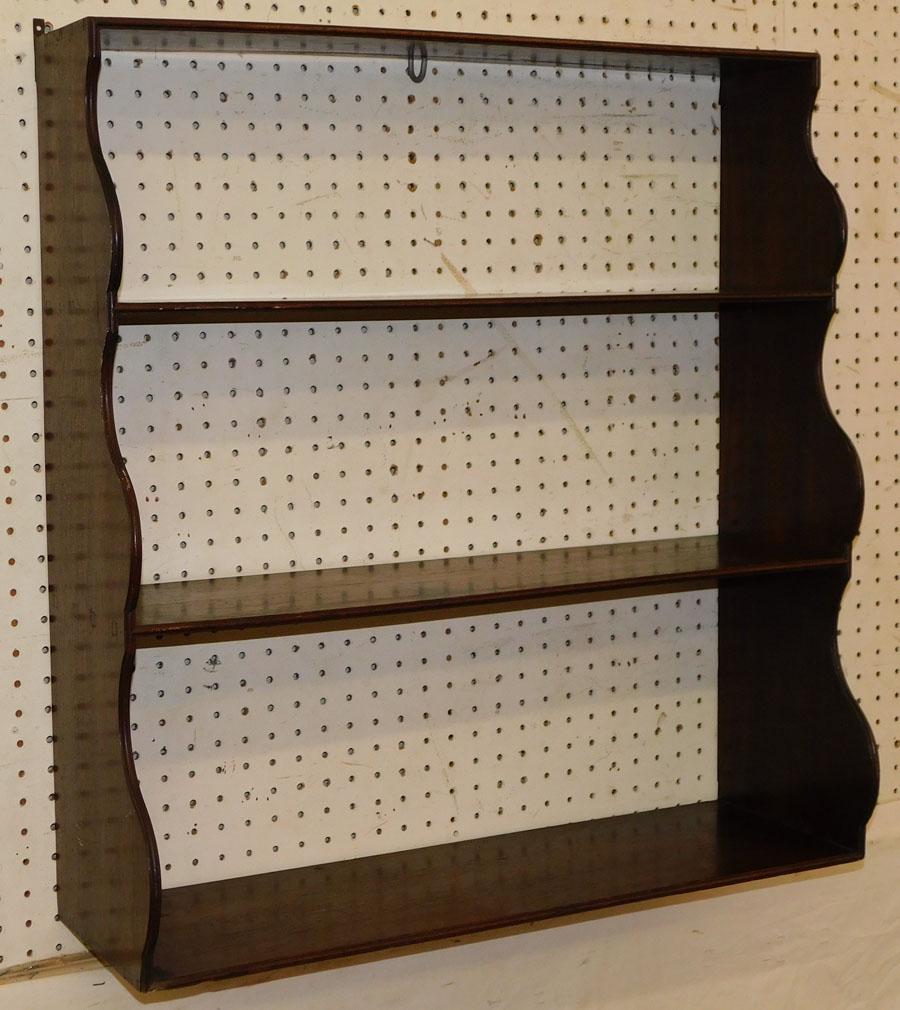 19th C Mahogany Hanging Shelf (1 of 4)