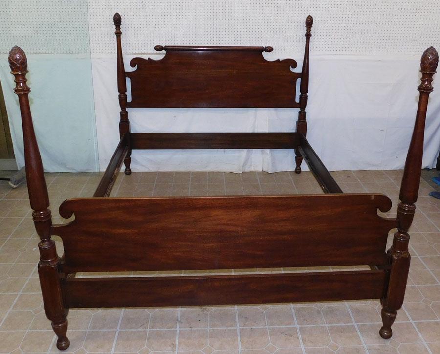 Mahogany Queen Size Bed By Henkel Harris (1 of 5)