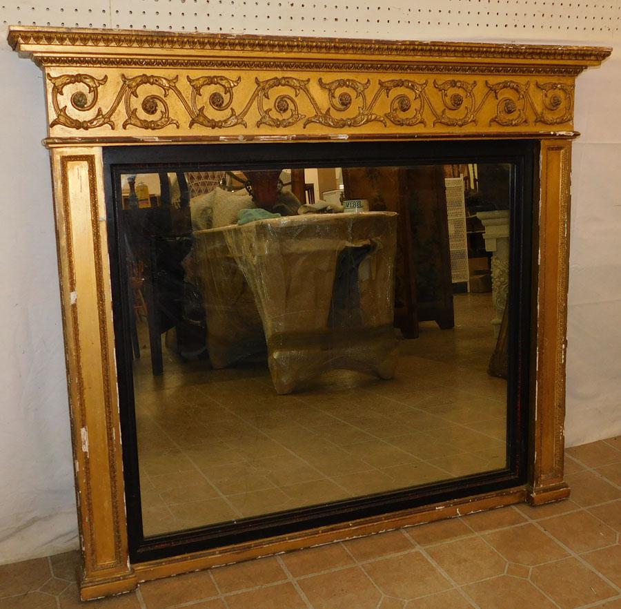Antique Gold Leaf Framed Mirror (1 of 4)
