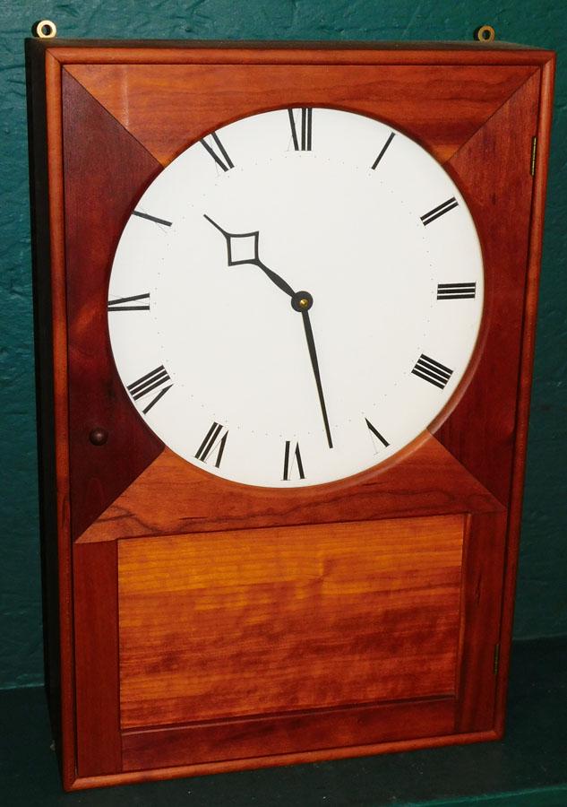 Custom Signed Shaker Cherry Hanging Wall Clock (1 of 4)