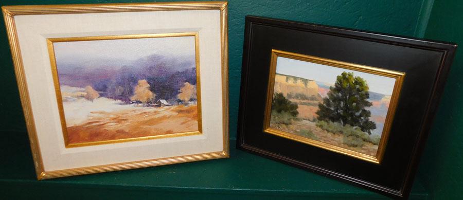 Two OOB Snow  & Landscape Scenes - Both signed (1 of 9)