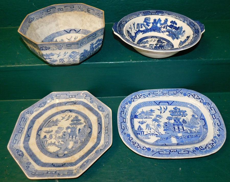 4 Pc Blue Willow (1 of 8)