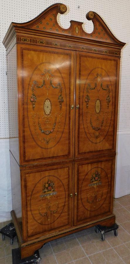 Adams Style Paint Decorated Chifforobe By Drexel (1 of 14)