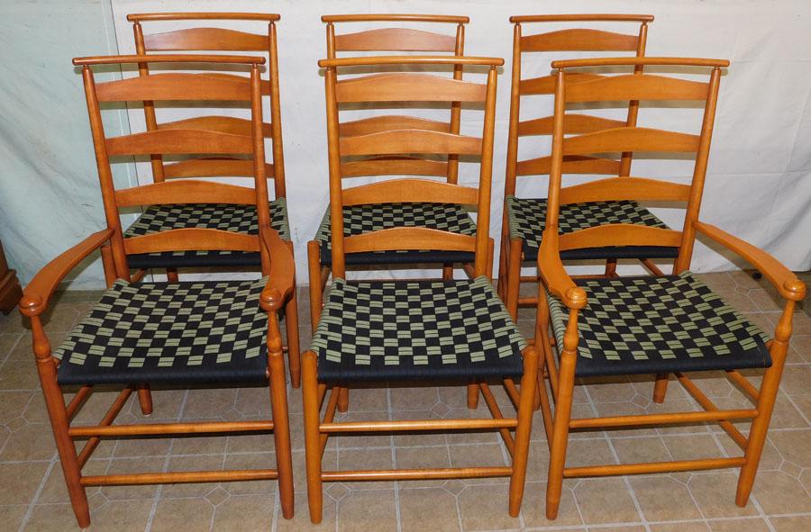 Set of 6 Custom Shaker Maple Dining Chairs (1 of 5)