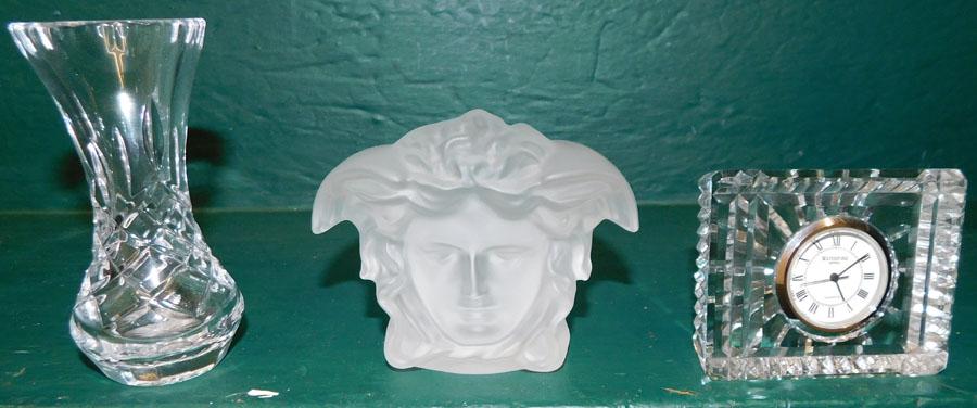 2 Waterford Pcs & A Rosenthal "Versace" Crystal Head (1 of 5)