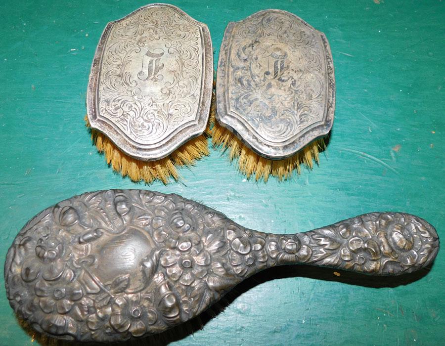 3 Pc Sterling Handle Dressing Set (1 of 3)