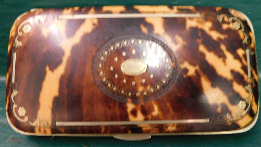 Faux Tortoise Shell Case: Faux Tortoise Shell Case. 3" X 5 1/2"