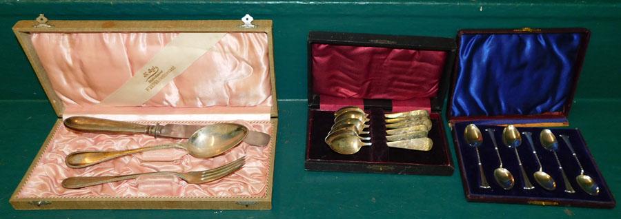 .800 Serving Set -- 2 Sets Sterling Spoons (2.6 Toz (1 of 4)