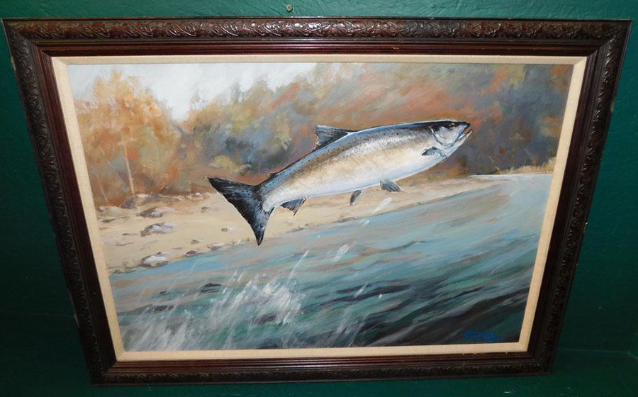 OOB Fish Scene -- Signed (1 of 4)