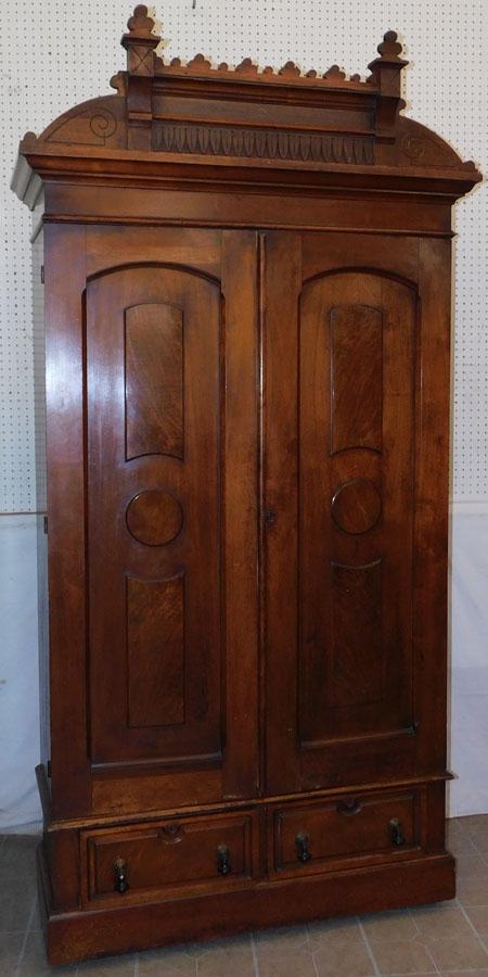 Victorian Walnut Armoire (1 of 5)