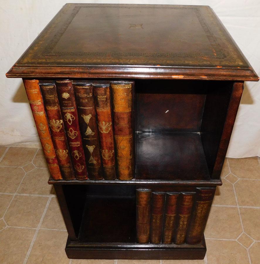 Leather Faux Book Maitland Smith Stand (1 of 5)