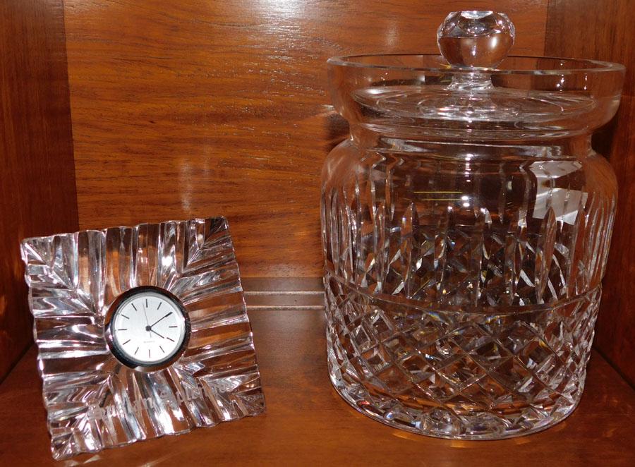 Waterford Biscuit Jar & Clock (1 of 2)