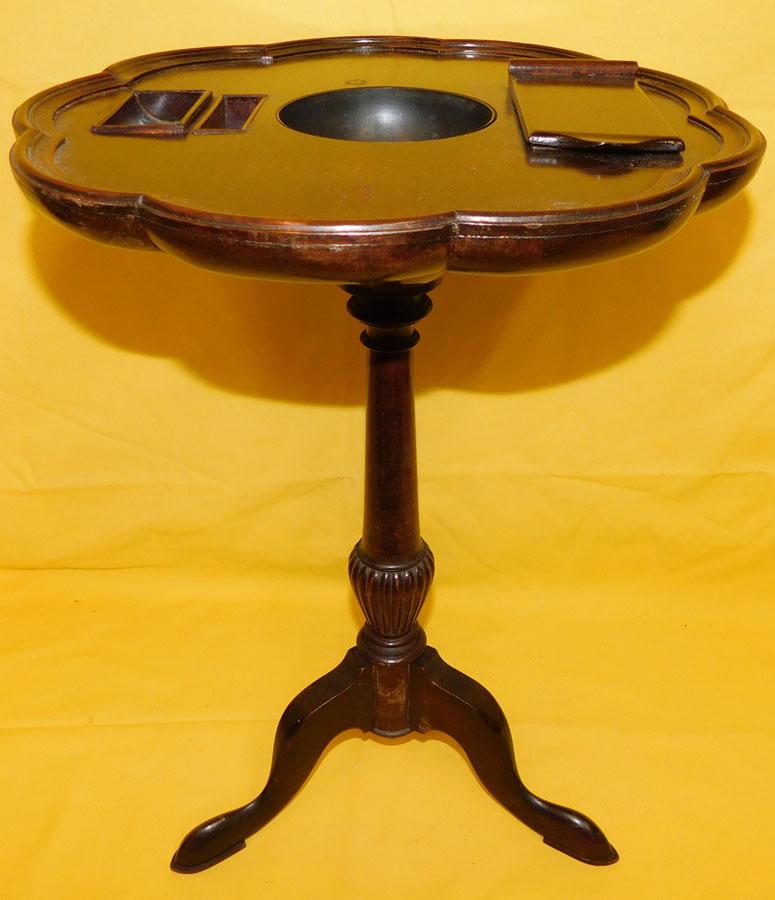 Mahogany Diminutive Smoking Stand (1 of 4)