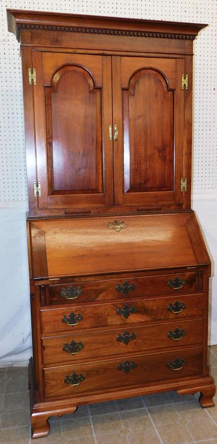 Custom Made Walnut Blind Door Secretary (1 of 11)