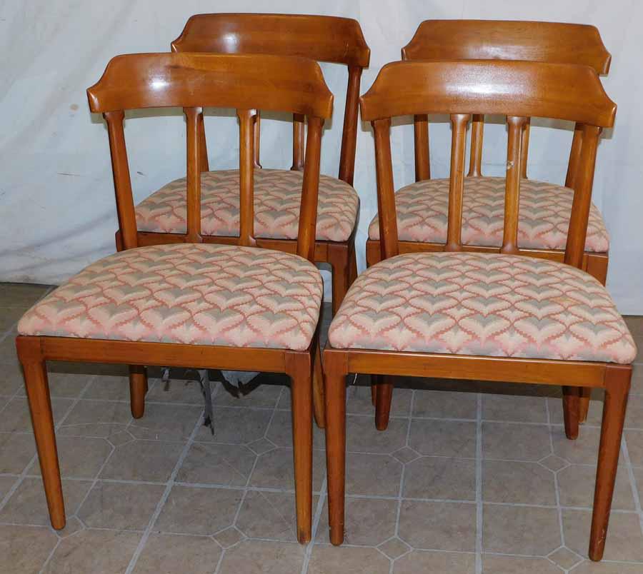Set 4 MCM Walnut Dining Chairs By Tomlison (1 of 4)