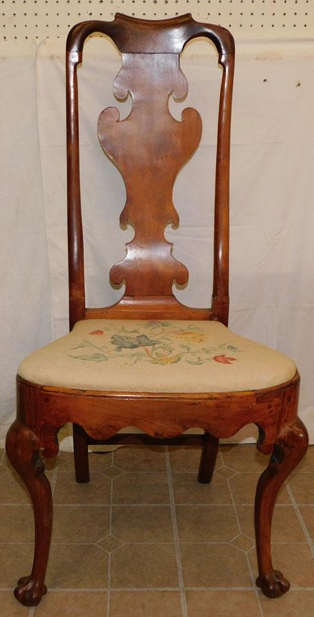 19th C Dutch Mahogany Side Chair (1 of 8)