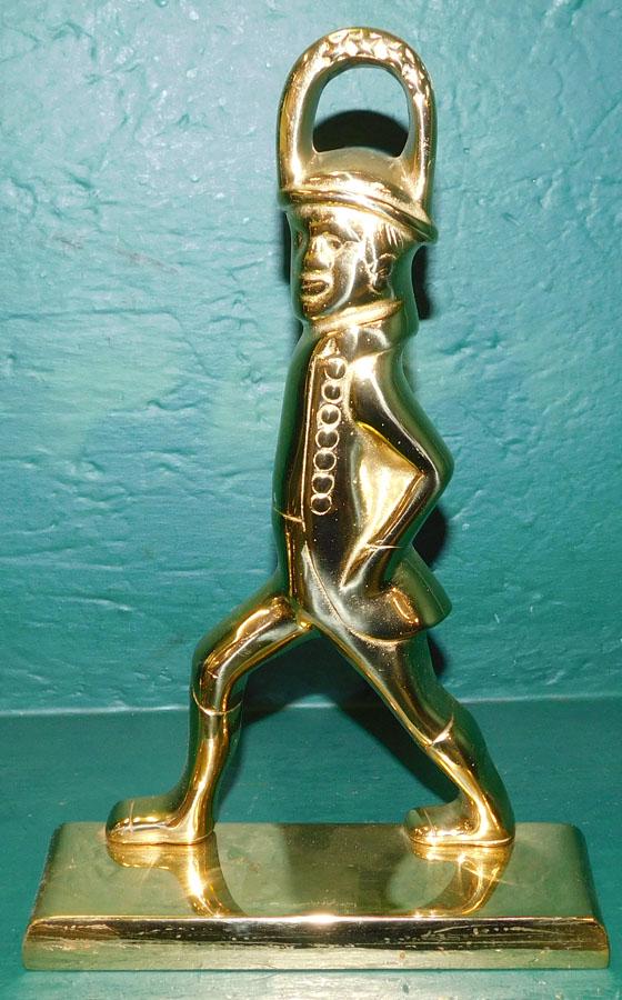 Brass Hessian Soldier Door Stop By VA Metalcrafters: Brass Hessian Soldier Door Stop By Virginia Metalcrafters. 11 1/2" H