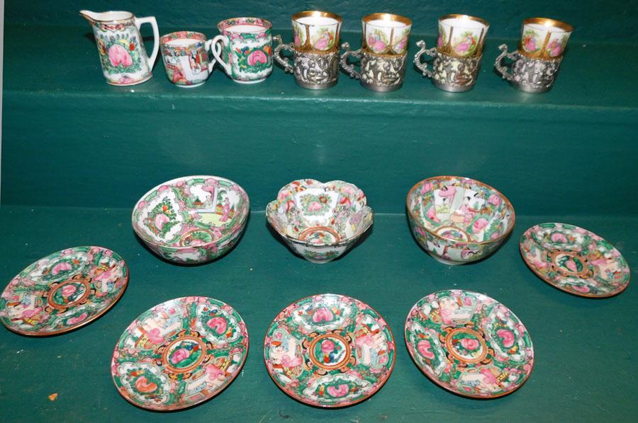 15 Pc Oriental Porcelain (1 of 8)