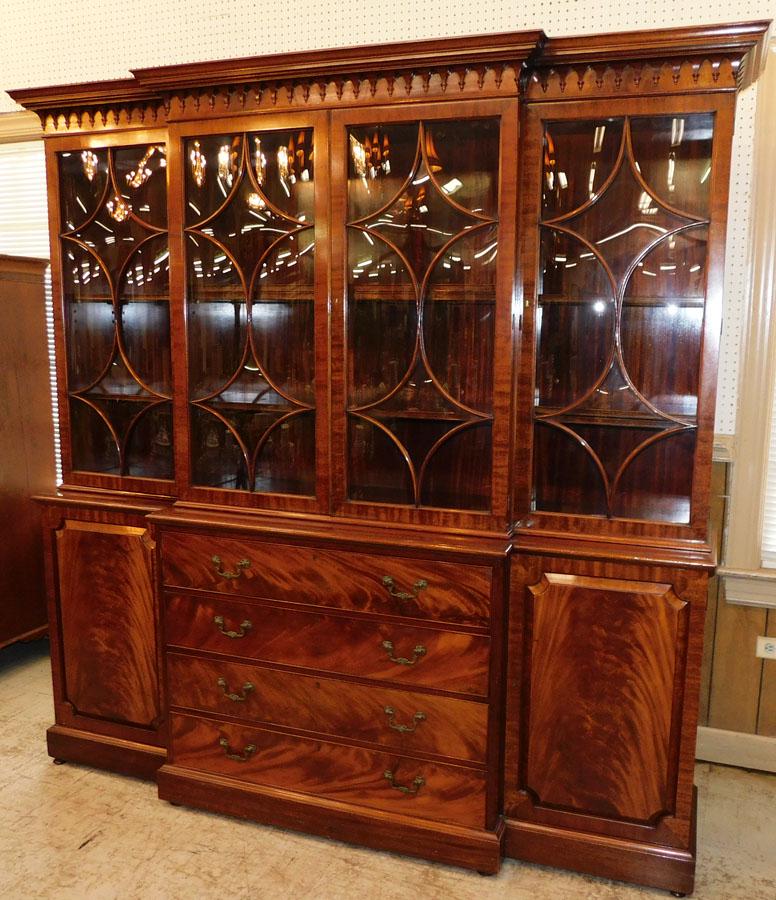 Mahogany English Breakfront W/ Butlers Drawer (1 of 9)