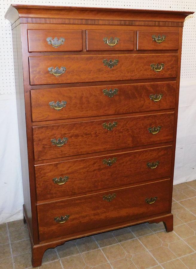 19th C Cherry 3/5 Tall Chest (1 of 6)