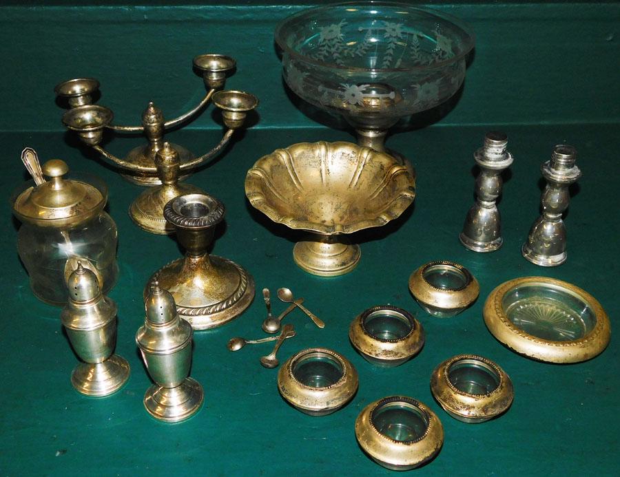 Lot of Sterling Weighted Items (1 of 4)