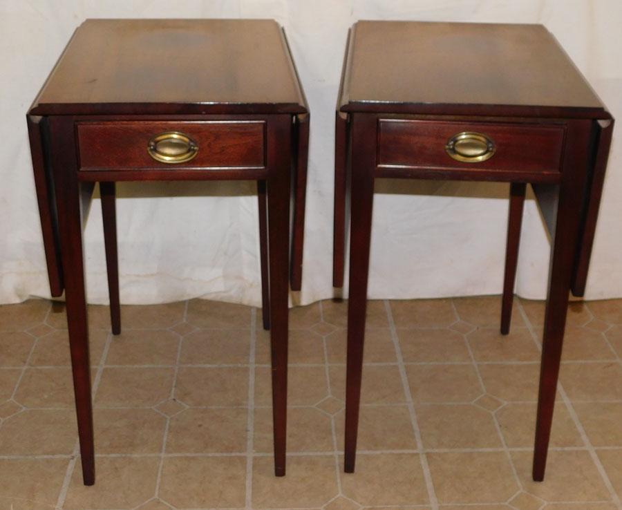 Pair of Mahogany Pembroke Tables by Craftique (1 of 9)