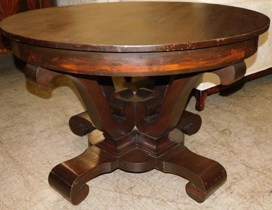 19th C Empire Mahogany Center Table (1 of 3)