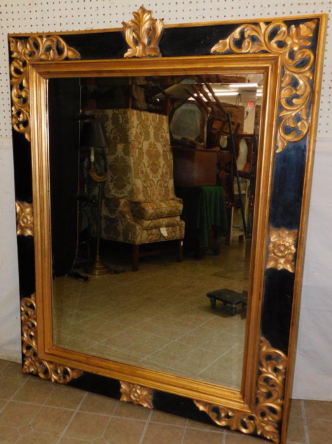 Carved Wood Gilt Framed Bevel Edge Mirror (1 of 3)