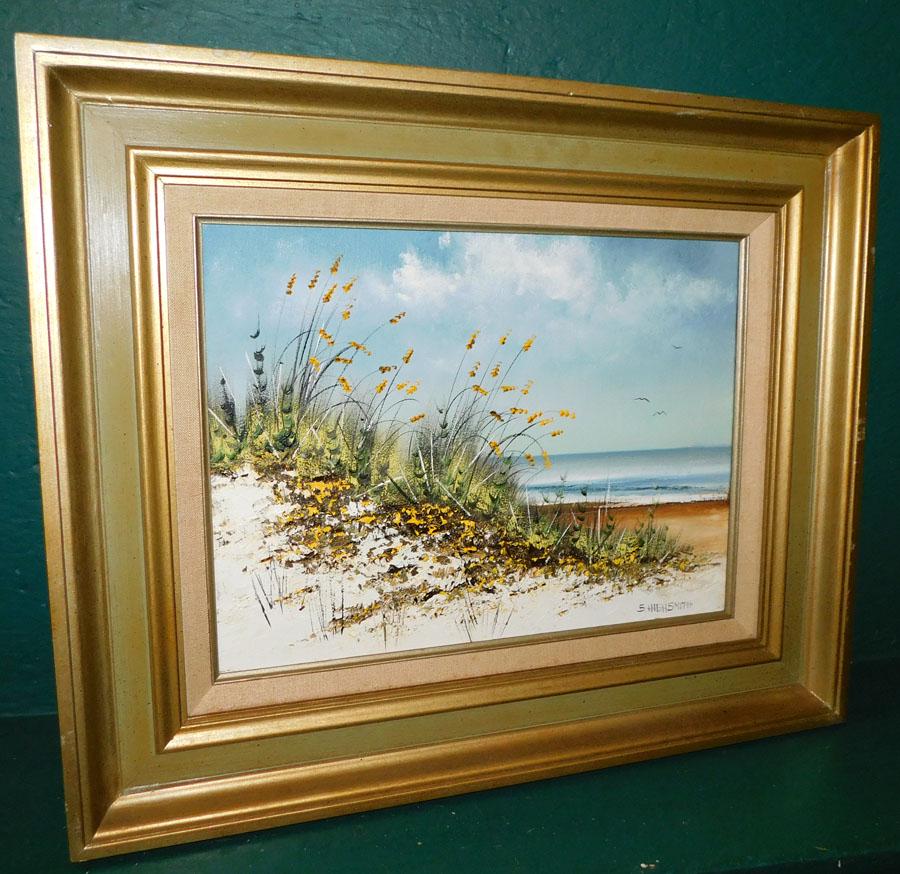 Oil on Canvas Ocean Scene Signed (1 of 3)
