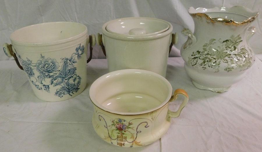 Lot of Porcelain Chamber Pots: Lot of Porcelain Chamber Pots.