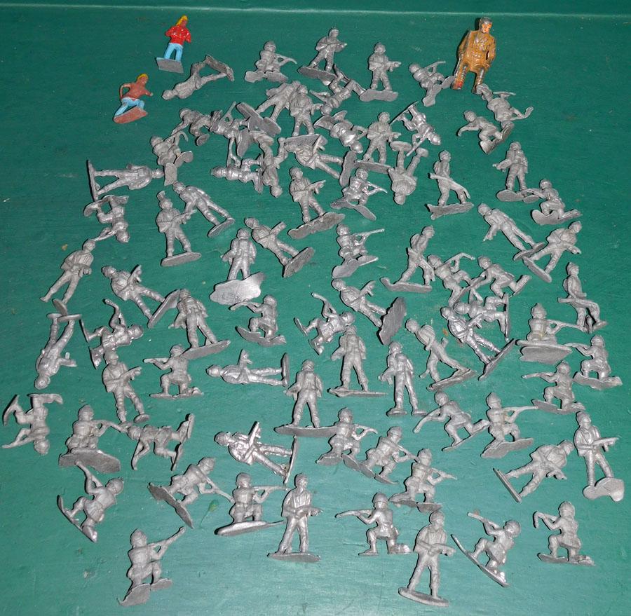 Collection of Over 80 Lead Miniature Soldiers (1 of 4)