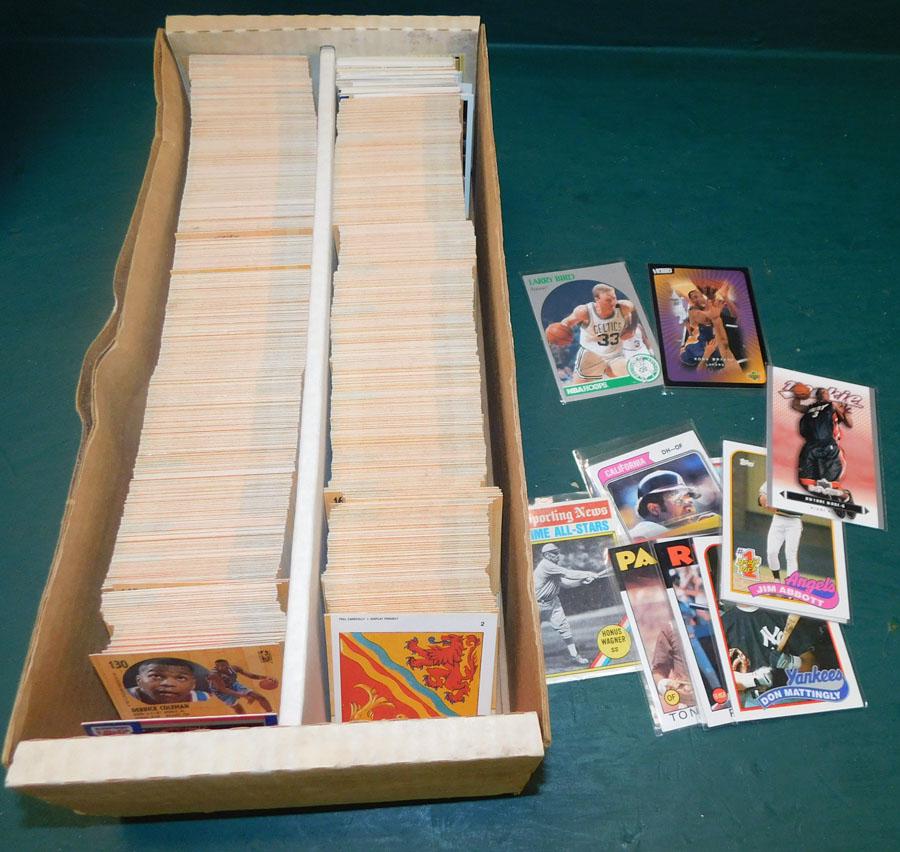 Lot of 10 Baseball & 3 Basketball Cards, (1 Kobe Bryant (1 of 7)