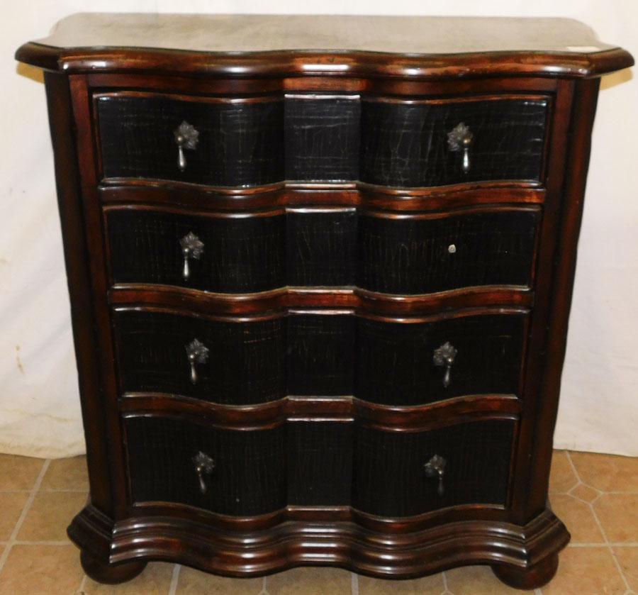 Painted 4 Drawer Serpentine Front Chest by Ethan Allen (1 of 5)