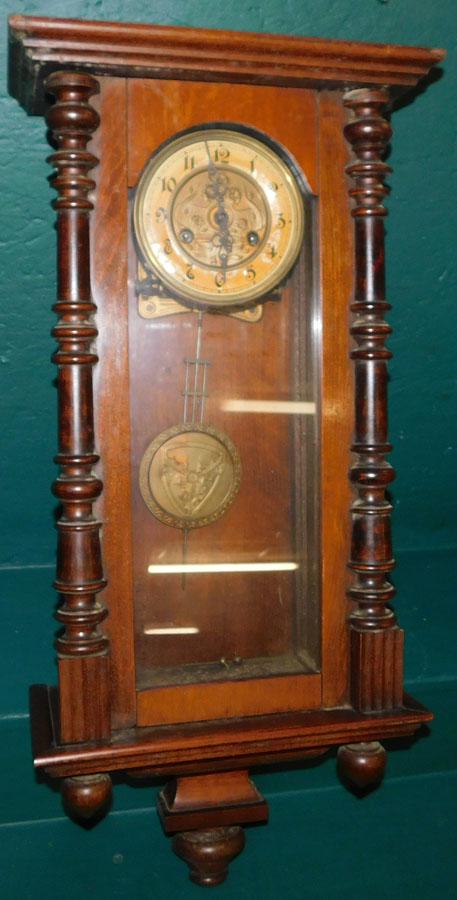 Antique Walnut Vienna Clock (1 of 3)
