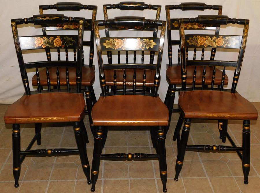 Set of 6 Hitchcock Dining Chairs (1 of 5)