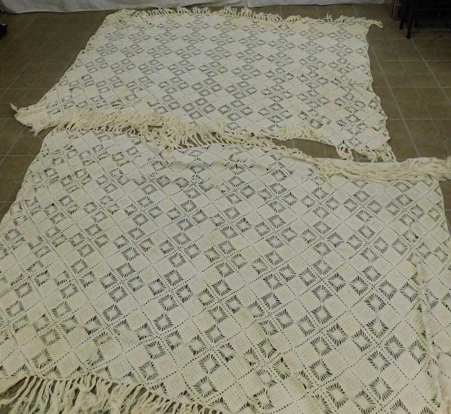 2 Crocheted Coverlets (1 of 3)