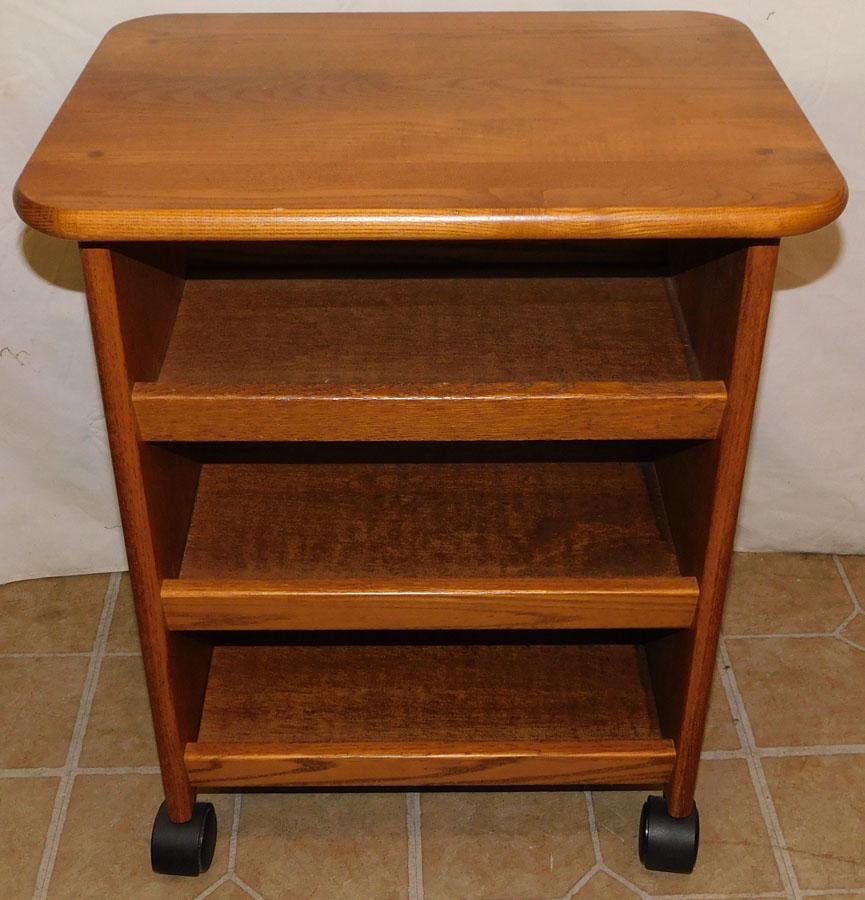 Chesnut 3 Tier Rolling Stand (1 of 2)