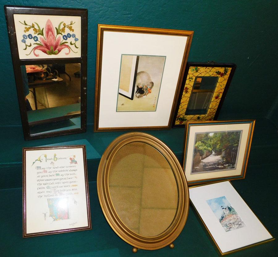 Lot of Framed Prints & Mirrors (1 of 5)