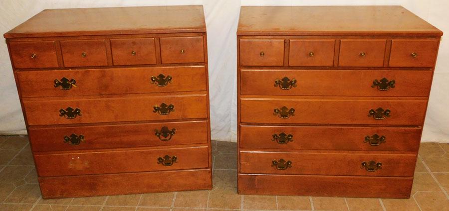 Pair of Maple 3 Drawer Chests by Ethan Allen (1 of 6)