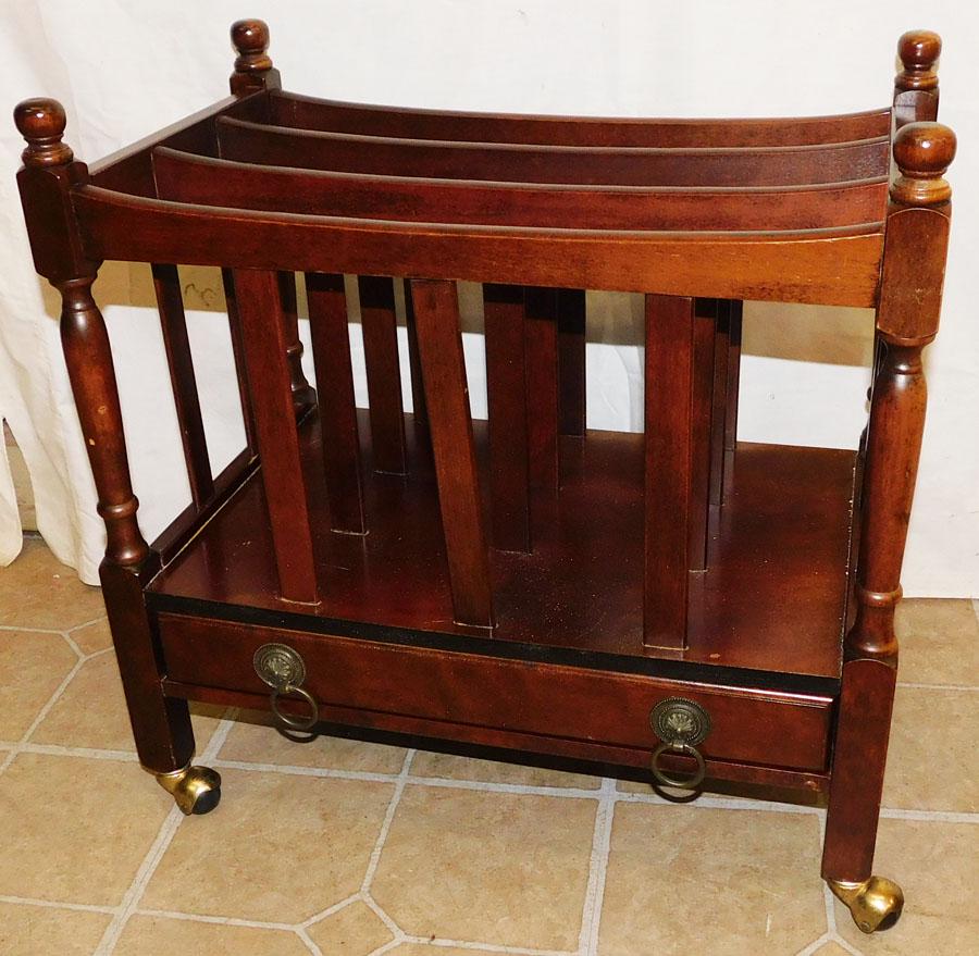 Mahogany Canterbury by Bombay: Mahogany Canterbury by Bombay. 20 " W 12" D 19 3/4" H