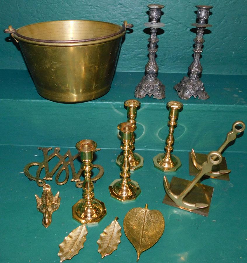 Lot of Brass Items (1 of 1)
