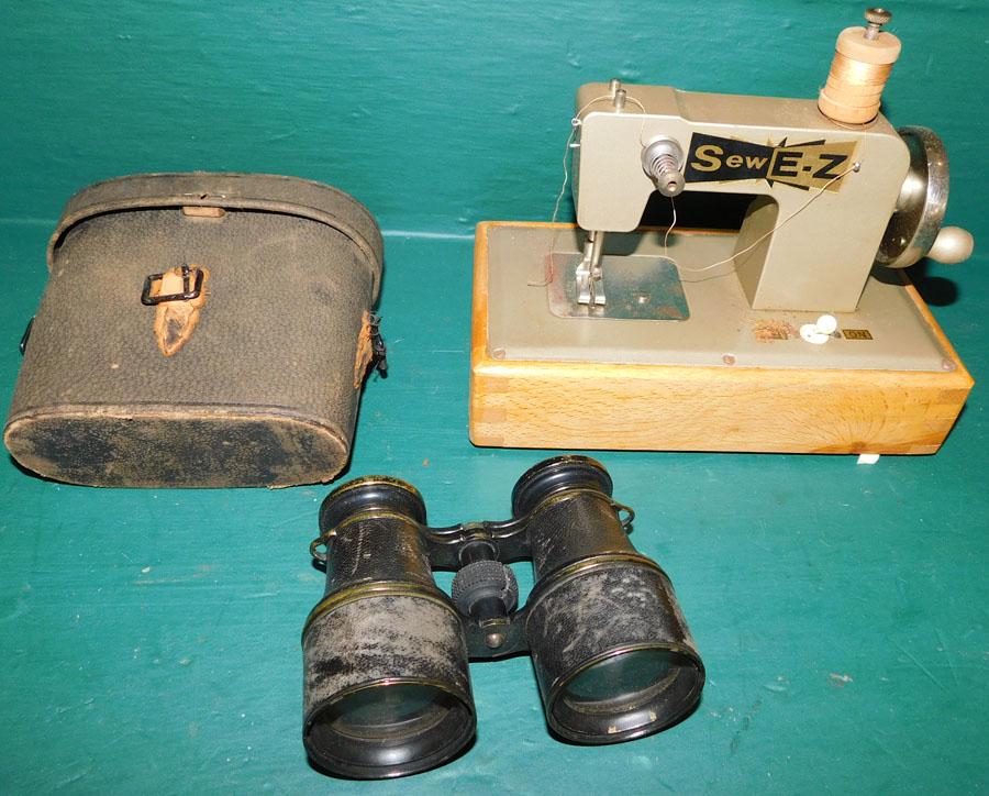 Child's Sewing Machine & Vintage Binoculars (1 of 3)