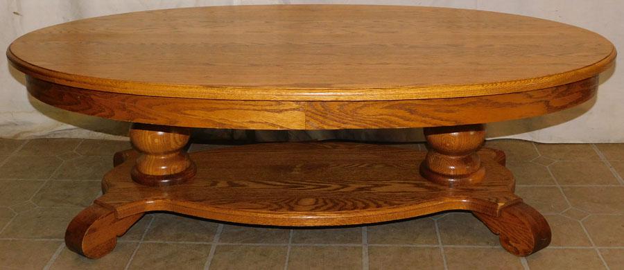 Oak Oval Coffee Table (1 of 3)