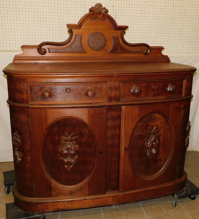 Victorian Walnut Sideboard (1 of 3)