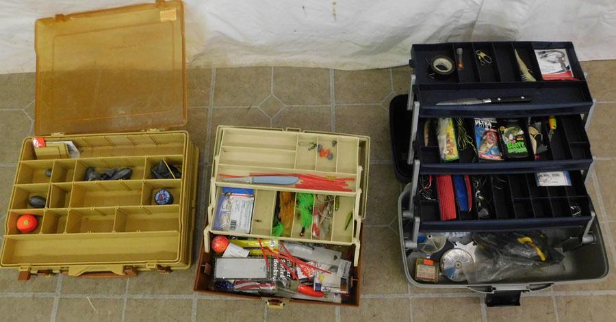 Three Tackle Boxes W/ Contents (1 of 4)