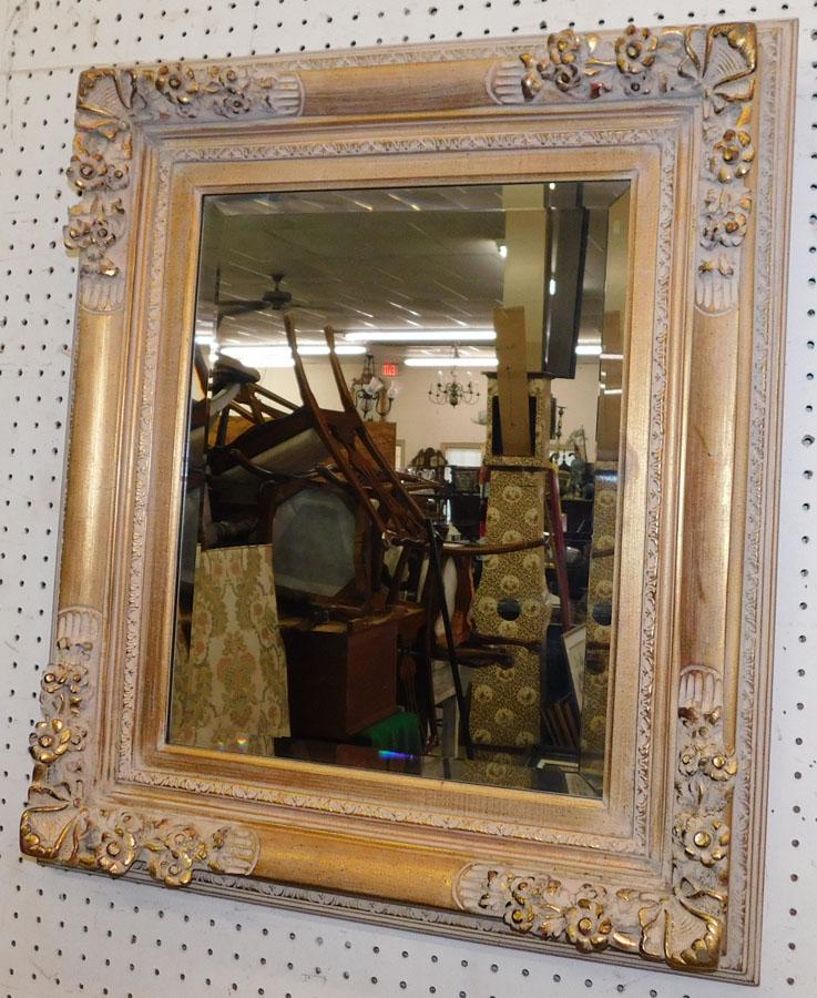 Gilt Framed Beveled Mirror (1 of 3)